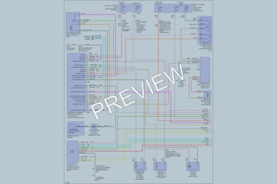 2002 Ford Expedition Air Conditioning wiring diagram preview