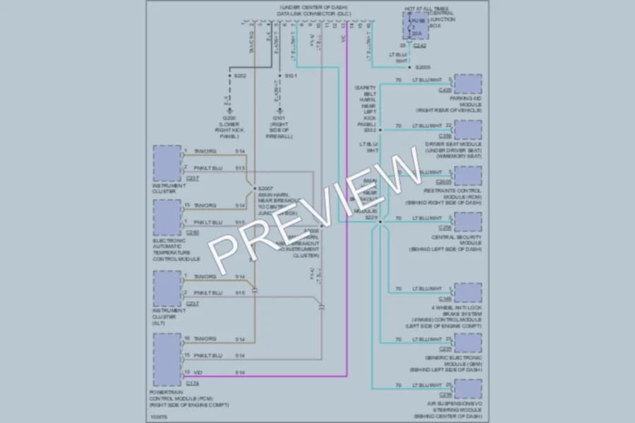 2002 Ford Expedition Computer Data Lines wiring diagram preview