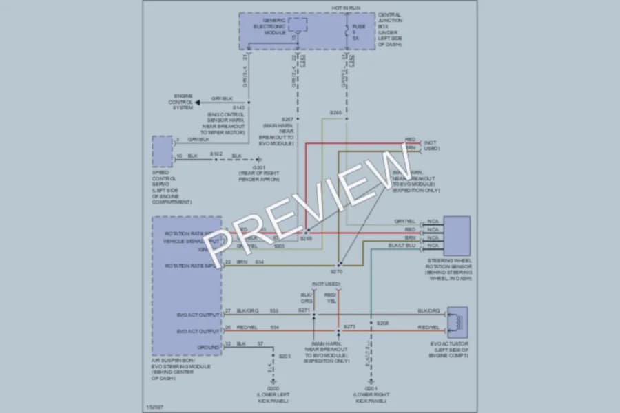 2002 Ford Expedition Electronic Power Steering wiring diagram preview