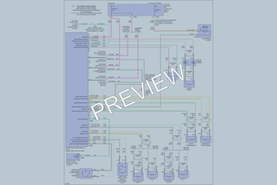 2002 Ford Expedition Supplemental Restraints wiring diagram preview