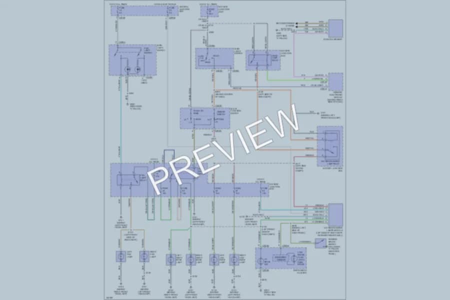 2002 Ford Explorer Headlights wiring diagram preview