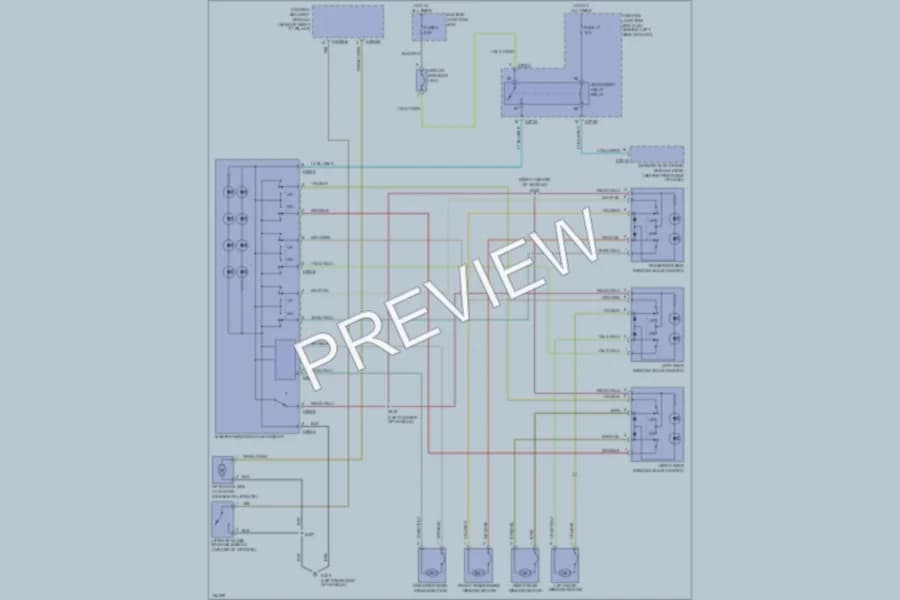 2002 Ford Explorer Power Windows wiring diagram preview