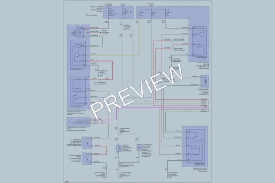 2002 Ford ExplorerSport Air Conditioning wiring diagram preview