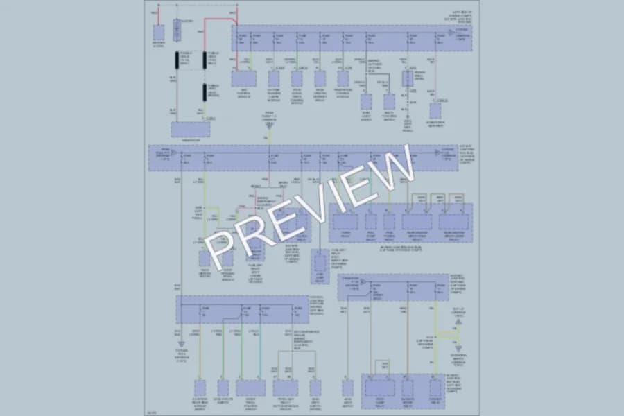2002 Ford ExplorerSport Power Distribution wiring diagram preview