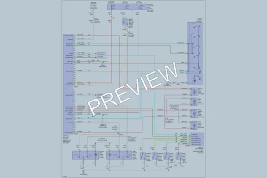 2002 Ford ExplorerSportTrac Anti Theft wiring diagram preview