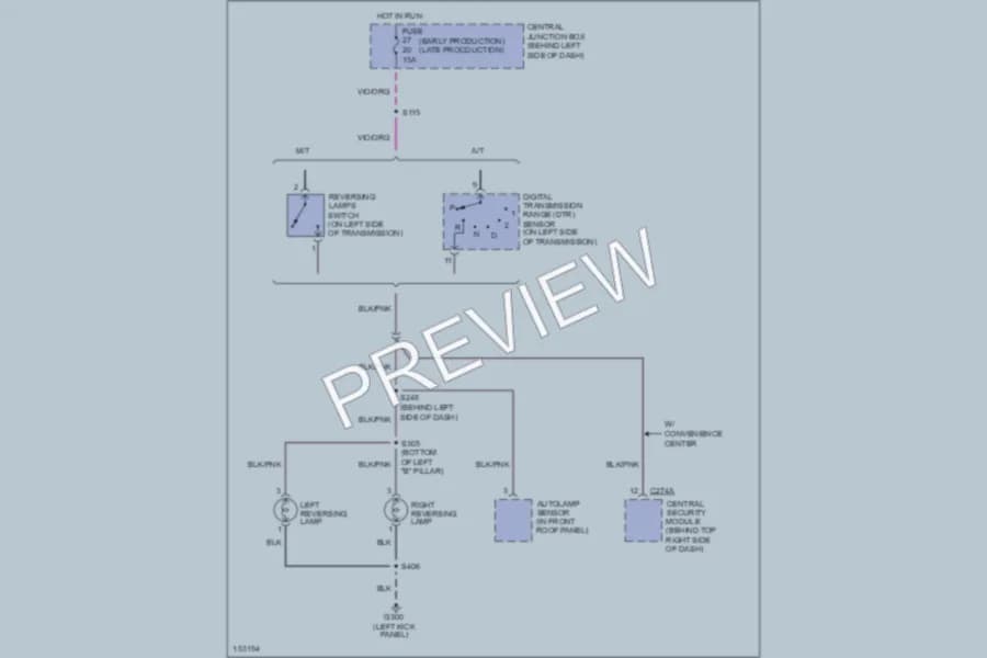 2002 Ford ExplorerSportTrac Exterior Lights wiring diagram preview