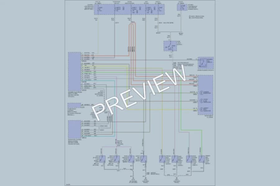 2002 Ford ExplorerSportTrac Warning Systems wiring diagram preview