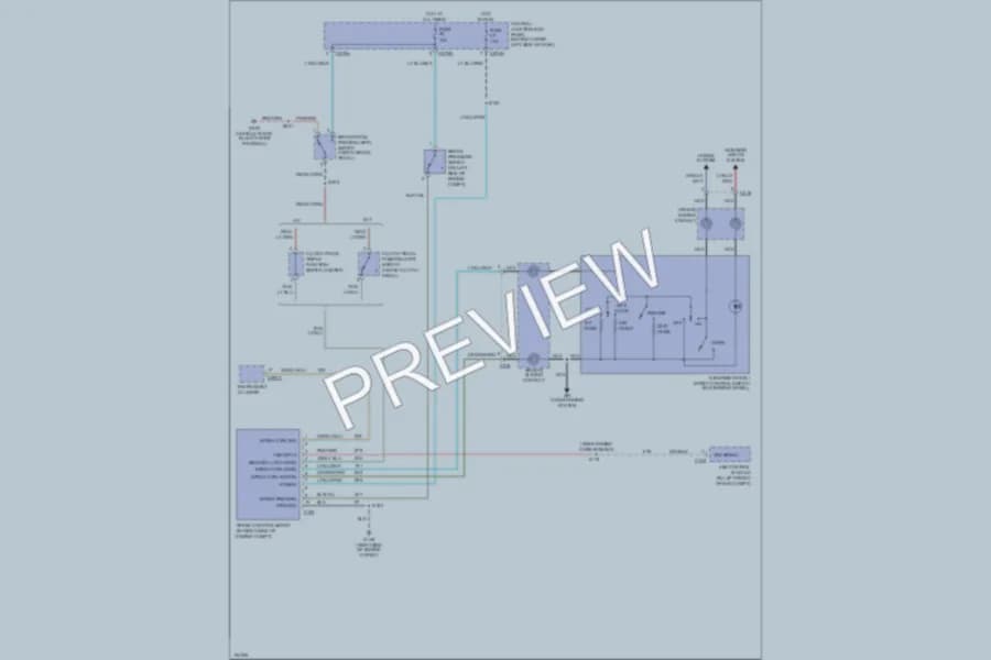 2002 Ford F450ChsCab Cruise Control wiring diagram preview