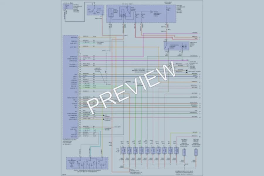 2002 Ford F550ChsCab Engine Performance wiring diagram preview