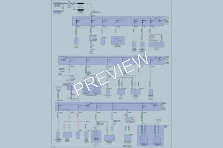 2002 Ford F550ChsCab Power Distribution wiring diagram preview