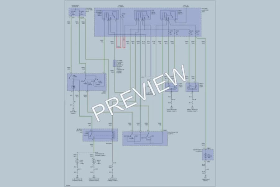 2002 Ford Focus Headlights wiring diagram preview