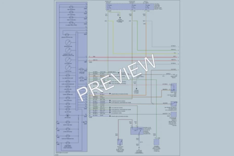 2002 Ford Focus Instrument Cluster wiring diagram preview