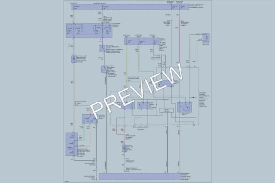 2002 Ford Mustang Air Conditioning wiring diagram preview