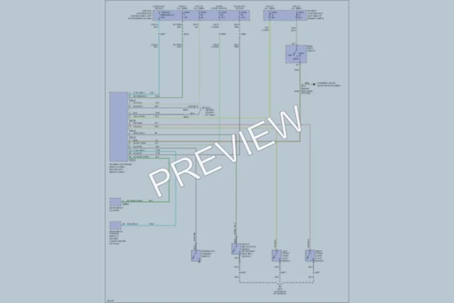 2002 Ford Mustang Warning Systems wiring diagram preview