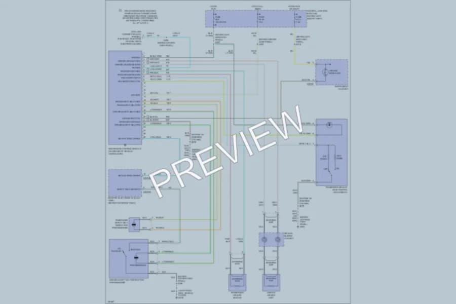 2002 Ford Ranger Supplemental Restraints wiring diagram preview