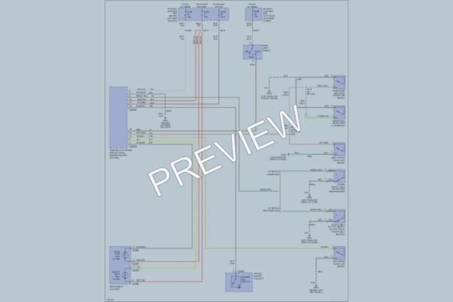 2002 Ford Ranger Warning Systems wiring diagram preview