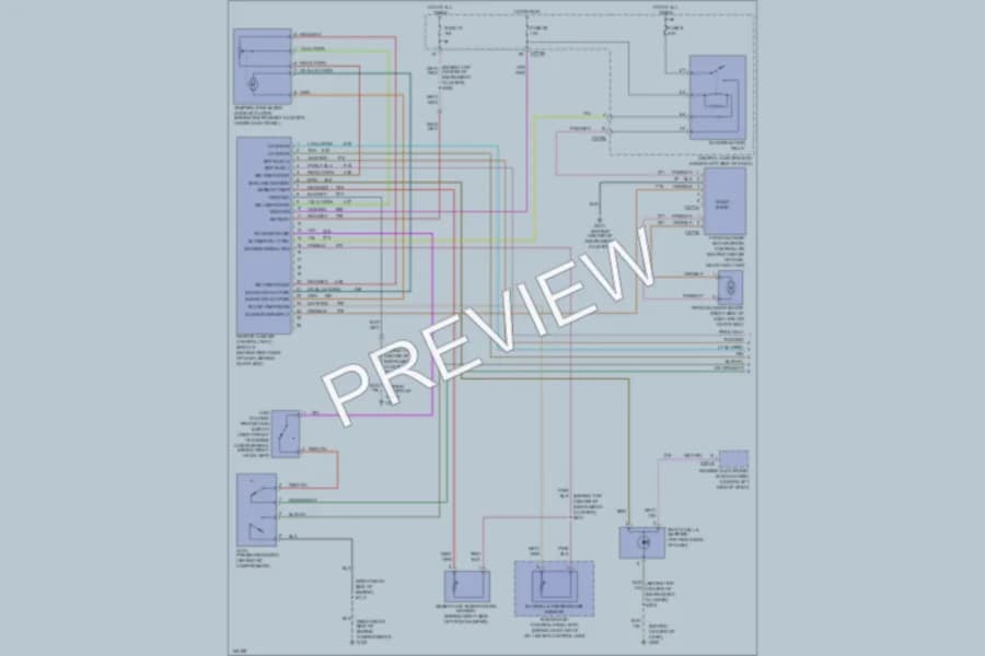 2002 Ford Taurus Air Conditioning wiring diagram preview