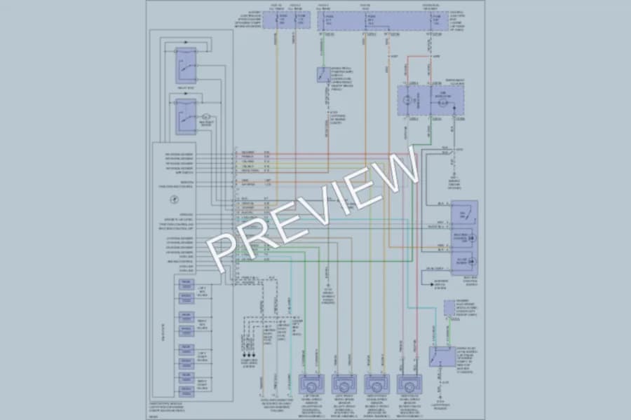 2002 Ford Taurus Anti Lock Brakes wiring diagram preview