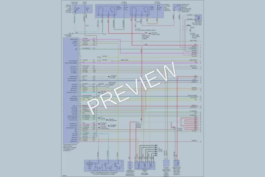 2002 Ford Taurus Engine Performance wiring diagram preview