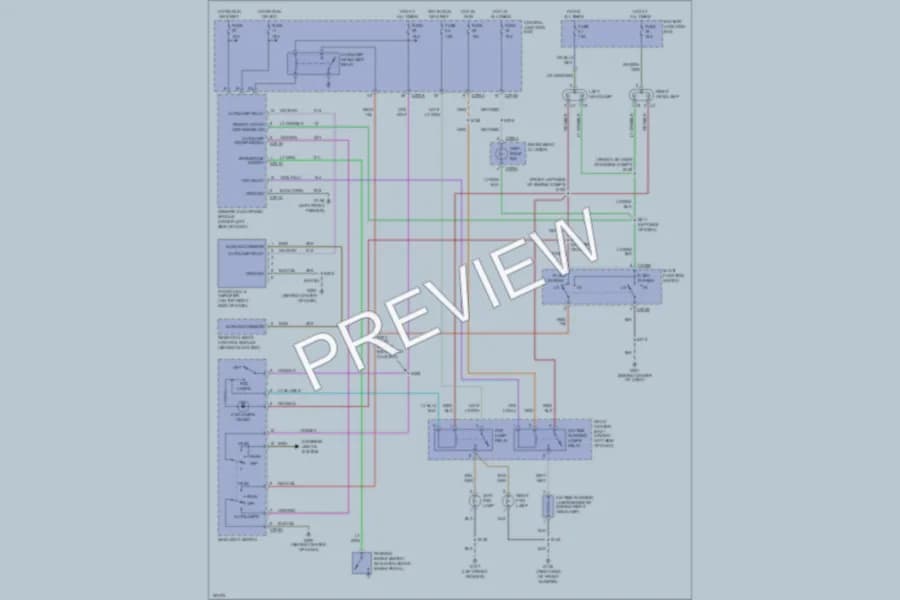 2002 Ford Taurus Headlights wiring diagram preview