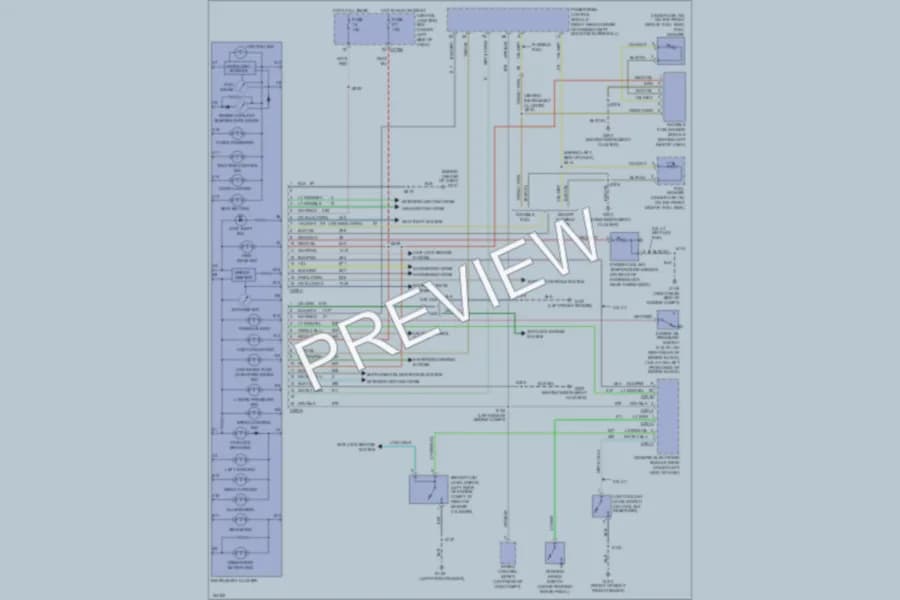 2002 Ford Taurus Instrument Cluster wiring diagram preview