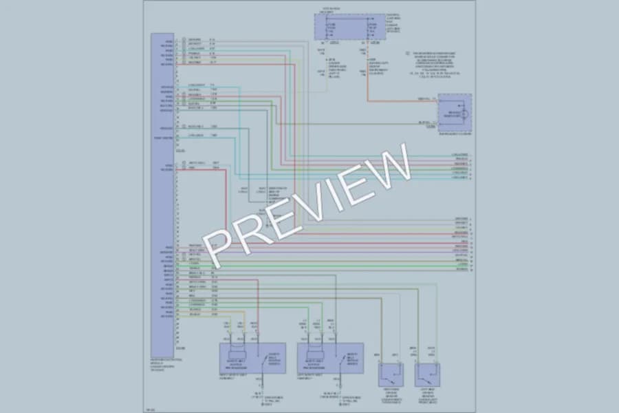 2002 Ford Taurus Supplemental Restraints wiring diagram preview