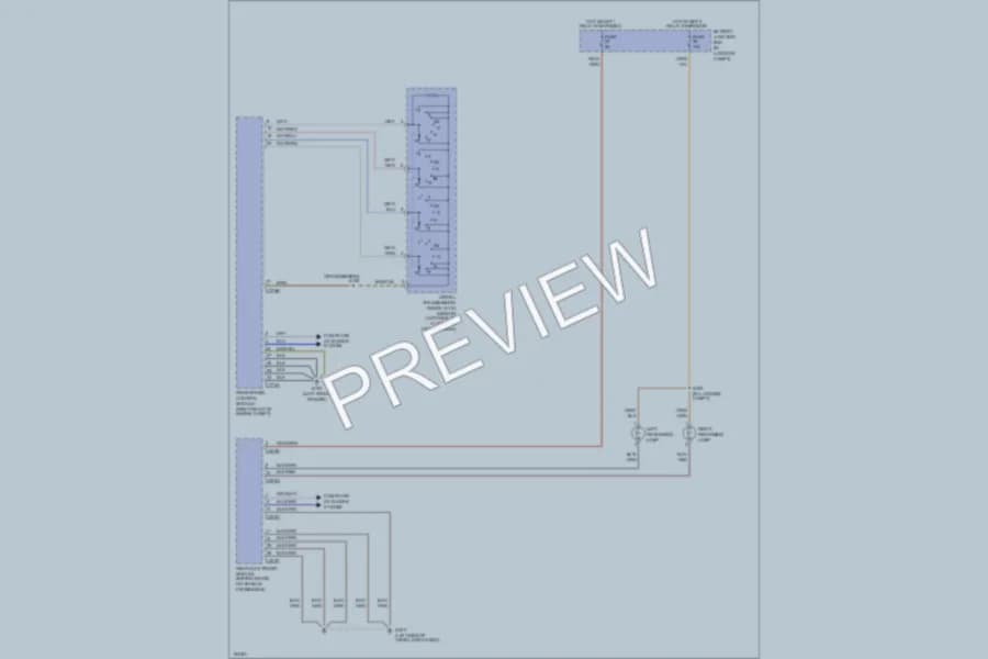 2002 Ford Thunderbird Exterior Lights wiring diagram preview
