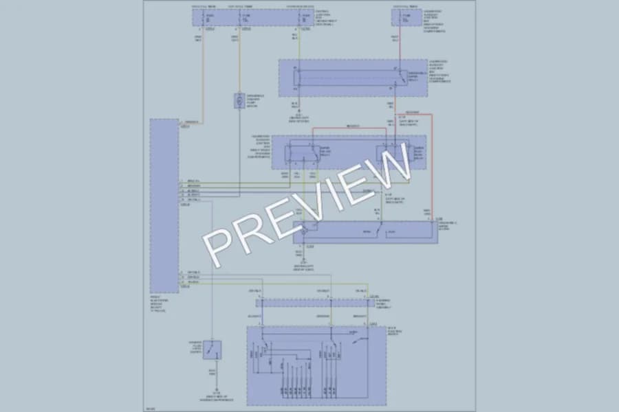 2002 Ford Thunderbird Wiper Washer wiring diagram preview