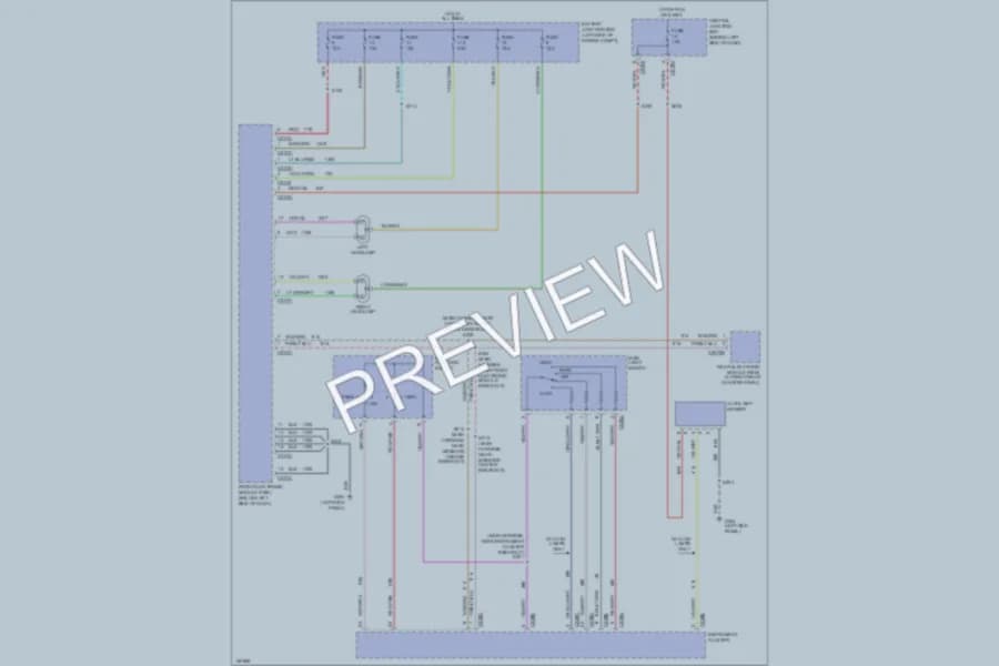 2002 Ford Windstar Headlights wiring diagram preview