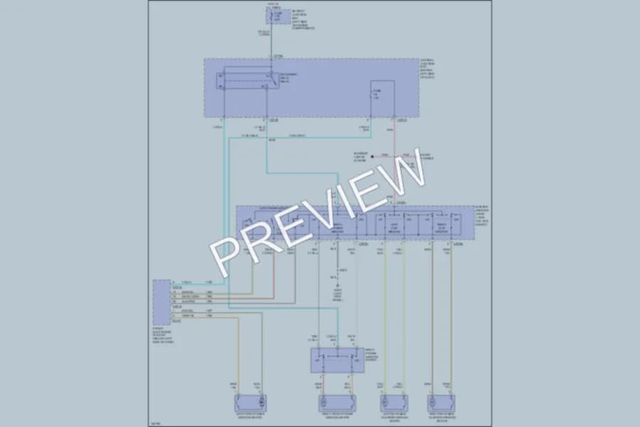 2002 Ford Windstar Power Windows wiring diagram preview