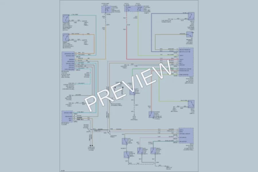 2002 Ford Windstar Warning Systems wiring diagram preview