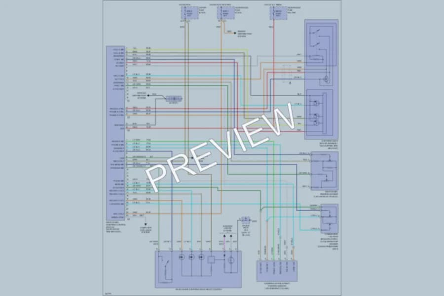 2002 GMC 1500 Electronic Power Steering wiring diagram preview with protected circuit layout
