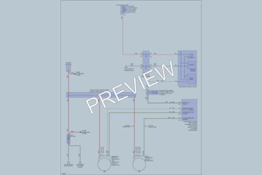 2002 GMC 1500 Starting Charging wiring diagram preview with protected circuit layout