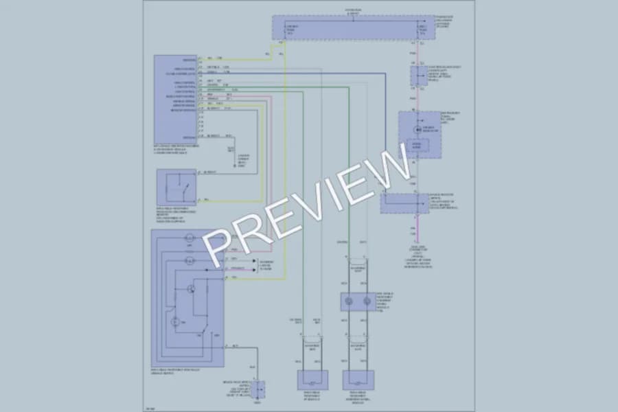2002 GMC 2500 Hd Supplemental Restraints wiring diagram preview with protected circuit layout