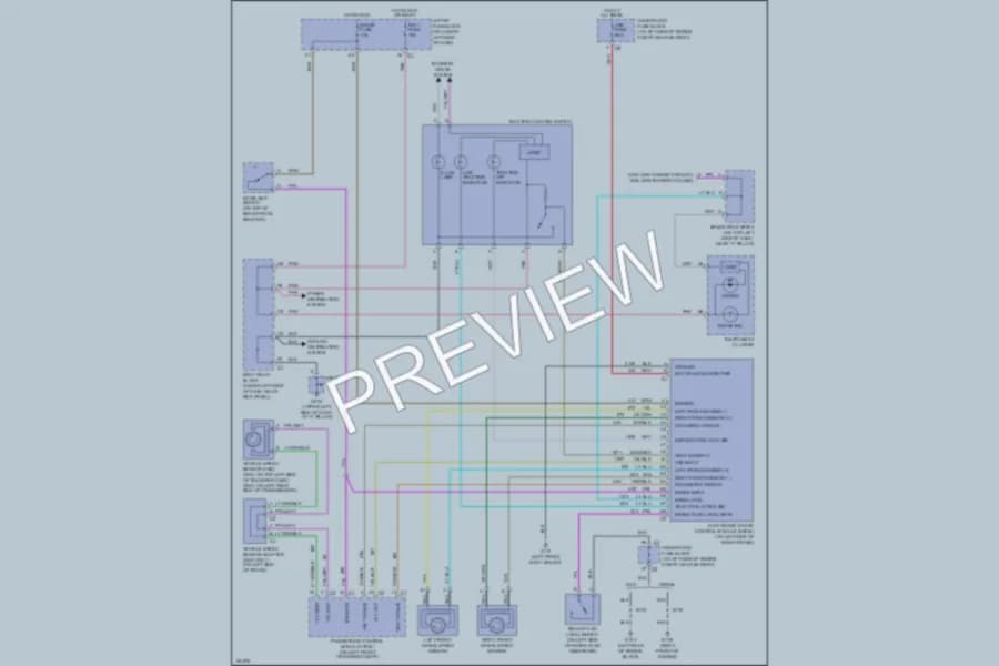 2002 GMC 3500 Anti Lock Brakes wiring diagram preview with protected circuit layout