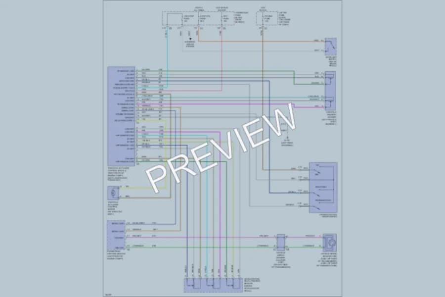 2002 GMC C2500 Cruise Control wiring diagram preview with protected circuit layout
