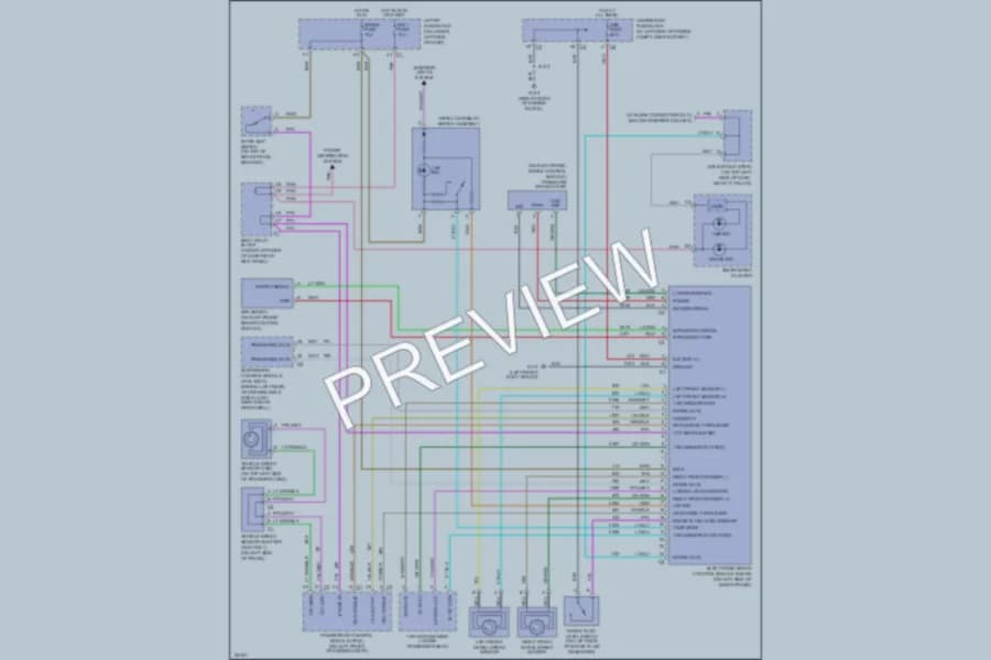 2002 GMC K2500 Anti Lock Brakes wiring diagram preview with protected circuit layout