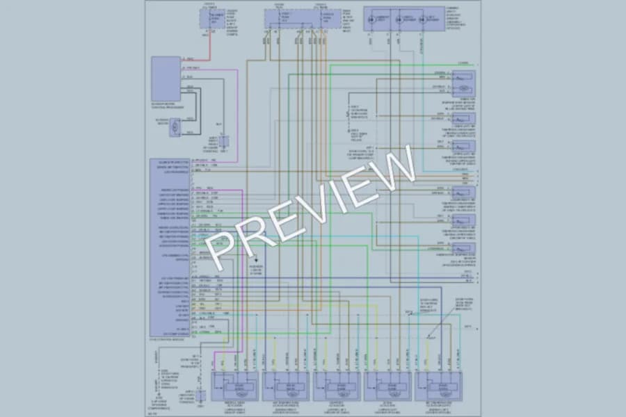 2002 GMC Envoy Air Conditioning wiring diagram preview