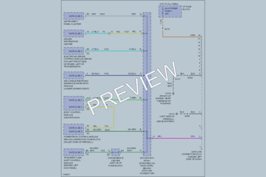 2002 GMC Safari Computer Data Lines wiring diagram preview