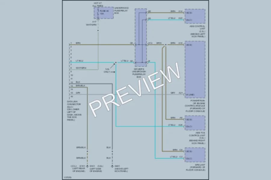 2002 Honda Accord Computer Data Lines wiring diagram preview
