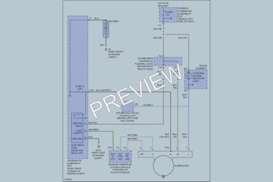 2002 Honda Accord Starting Charging wiring diagram preview