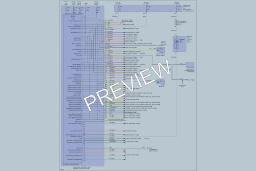 2002 Honda CRV Body Computer wiring diagram preview