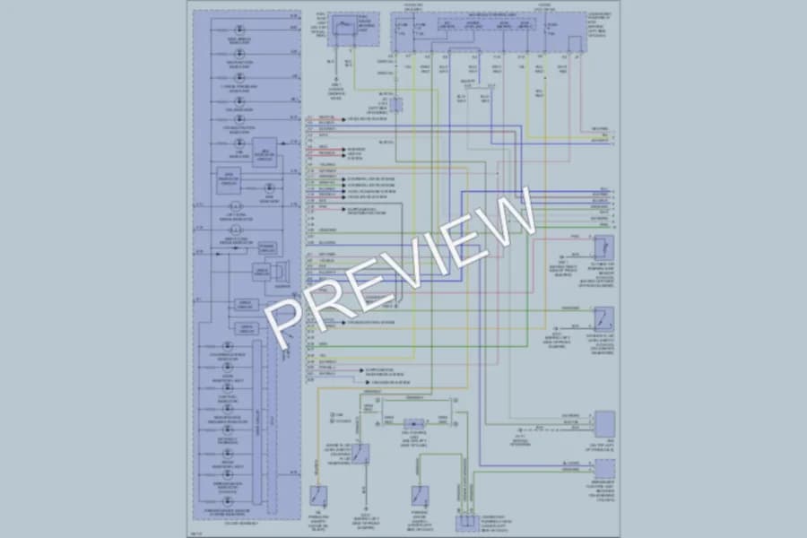 2002 Honda CRV Instrument Cluster wiring diagram preview