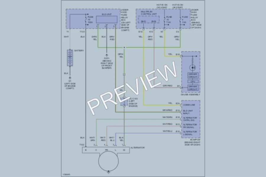 2002 Honda CRV Starting Charging wiring diagram preview