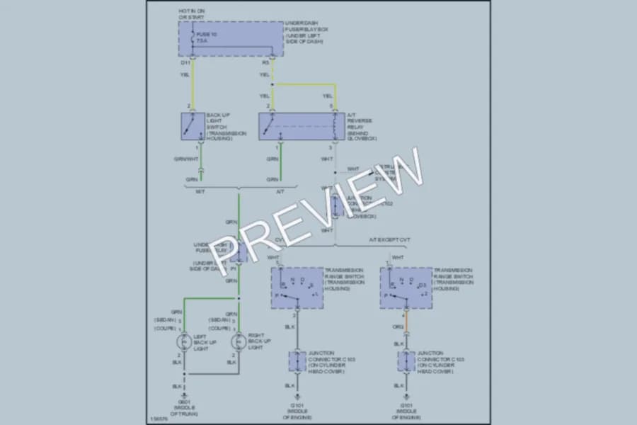 2002 Honda Civic Exterior Lights wiring diagram preview