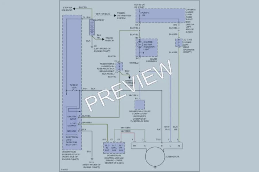 2002 Honda Odyssey Starting Charging wiring diagram preview