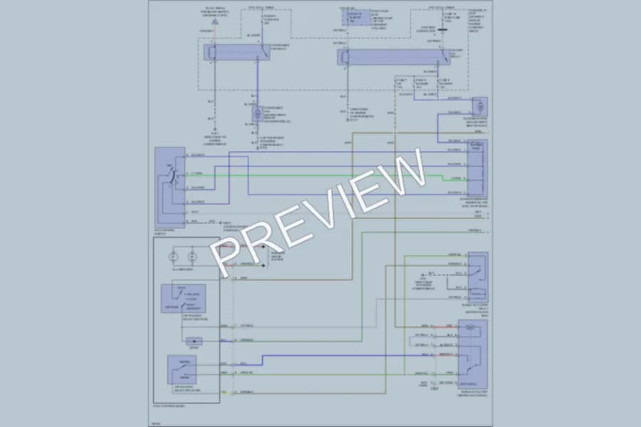 2002 Honda Passport Air Conditioning wiring diagram preview