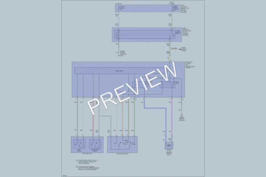 2002 Honda Passport Power Top Sunroof wiring diagram preview
