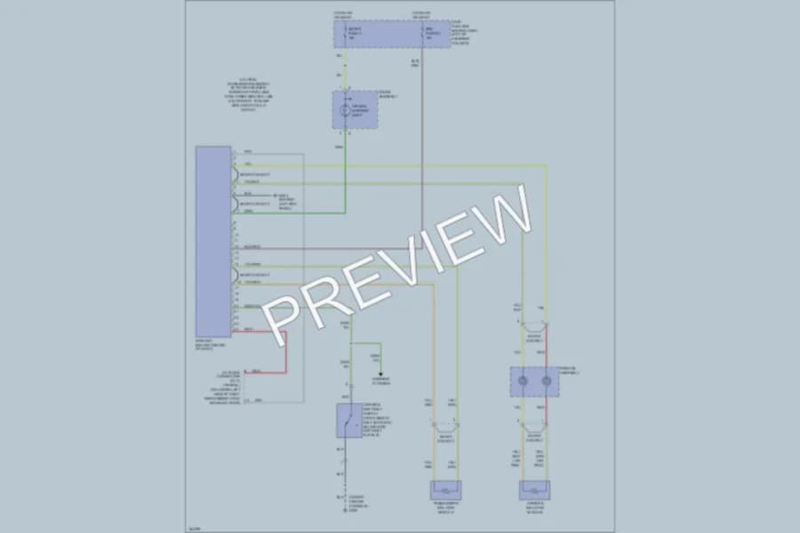 2002 Honda Passport Supplemental Restraints wiring diagram preview