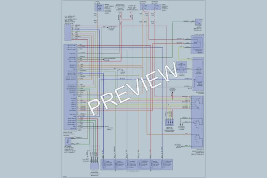 2002 Hyundai Accent Transmission wiring diagram preview